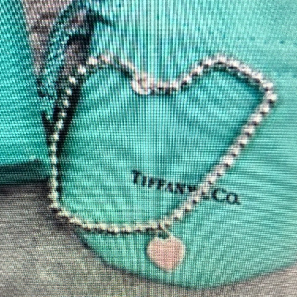 Tiffany & Co Silver Heart Charm Bracelet